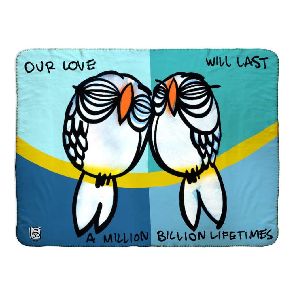 Our Love Will Last - Lebo Fleece Sherpa Blanket